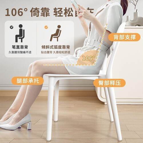 塑料椅子家用加境厚餐厅椅靠背餐适椅现代SDR简约舒凳子跨包邮