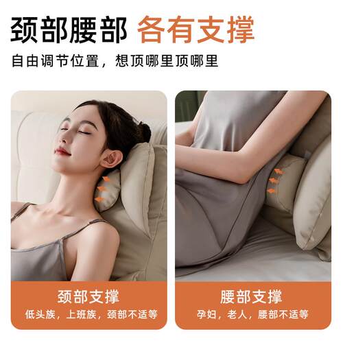 床枕床头上靠垫大靠背躺枕孕妇老人护颈护腰卧靠Fh($px}&室?半躺