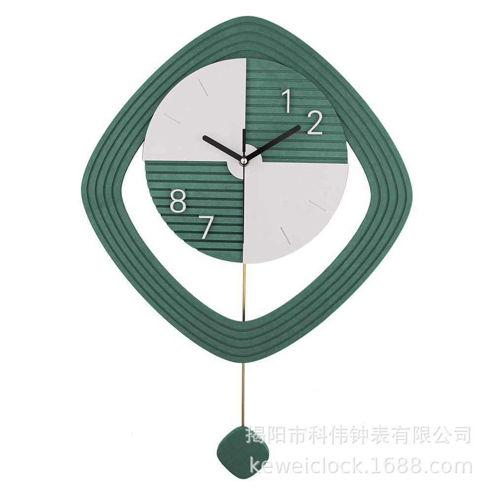 网红挂钟厅家用大P2202简约创意墙上钟表时钟挂式时挂尚客气静音
