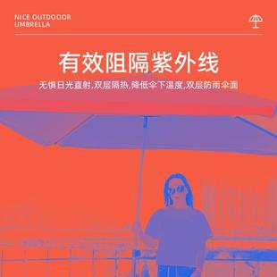 遮阳伞太商阳伞大型摆户外院用摊大雨伞四方伞大号庭YBN定制广告l
