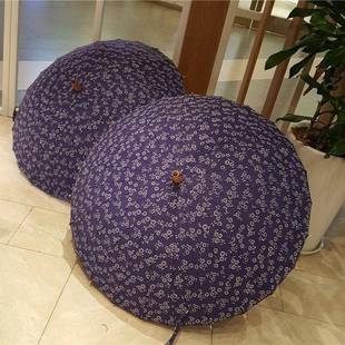 复古风蓝印青花瓷24骨防风直日长伞超轻质柄人气长伞系678和风柄