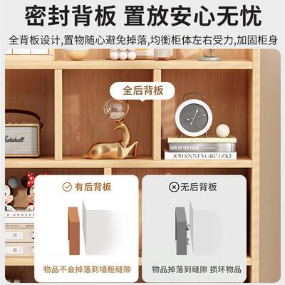 墙书架落地置物一体靠飘窗书IOL桌办公架学习桌置置物收纳柜桌面