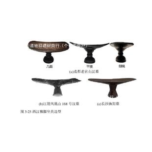 仿西汉漆坐具「祈支踵」545跪坐正坐祷跪腿凳复修古打坐禅独矮凳