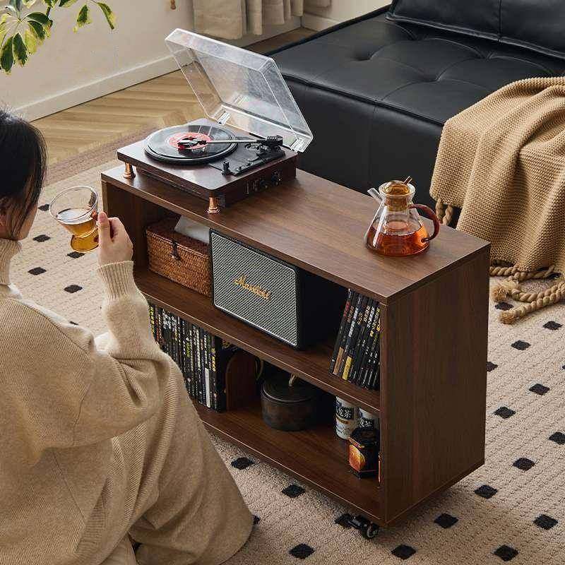 美式复古客厅沙无品牌/发边几卧室储可移多动方茶几功能形收纳小,基础建材,脚轮/万向轮,淘宝优惠券,粉丝福利购,淘宝优惠卷