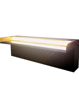 不锈钢流水槽黑色庭院水景观山造鱼池景水幕墙AL626812流假水墙瀑