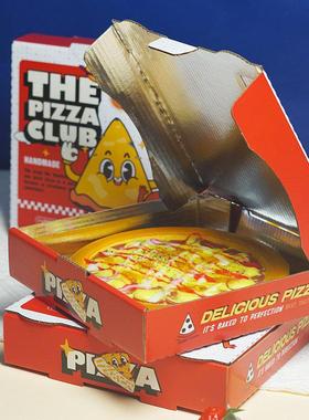 野餐商用三层厚瓦FHX楞披萨盒卖打包盒789寸外比加萨piazz环保可