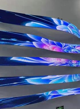 告室内全彩场屏led显子示屏LED屏圆柱球形广屏LED正方柔性屏商电