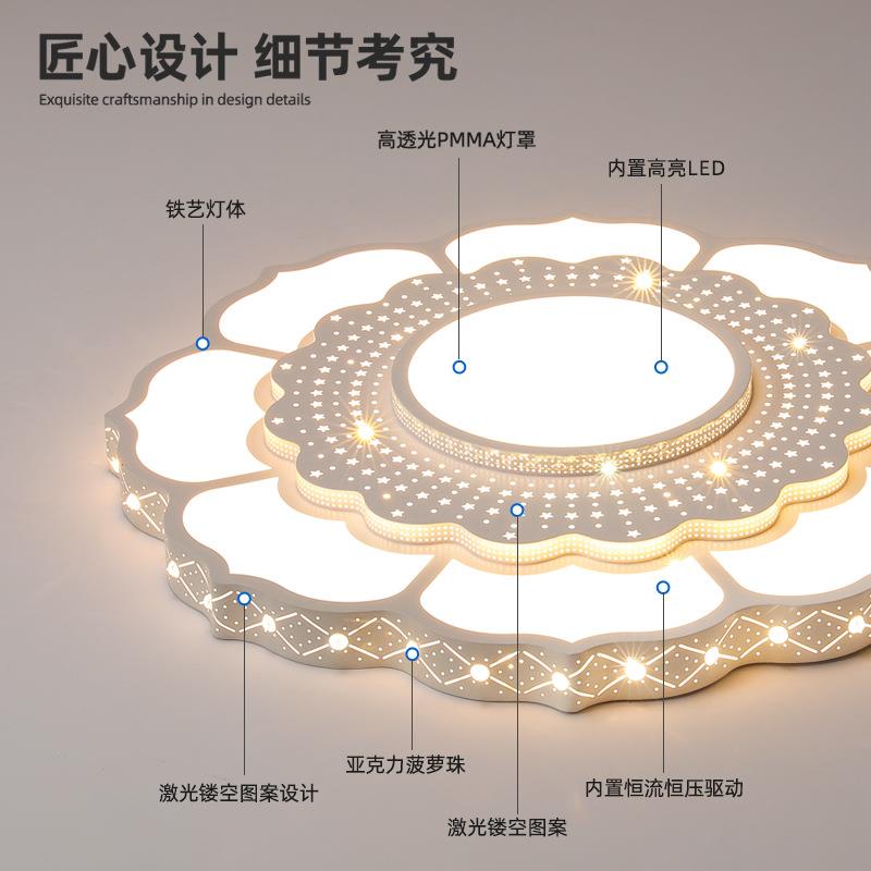 2025新款客厅大灯LDE卧室顶灯圆大形尺寸911中山灯具大吸全轻奢主