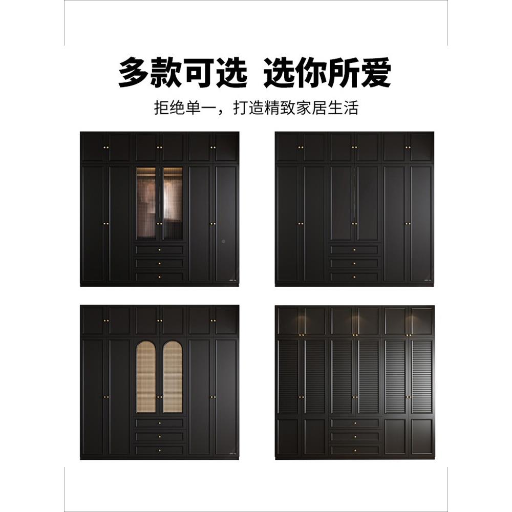 法式复古代风ENF欧松板柜体现衣柜家用卧室级小户型T12简约柜子成品