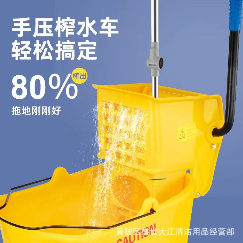 厂528家销榨水车直拖把桶挤桶免手洗拖地桶酒水店洗拖把拖水布压