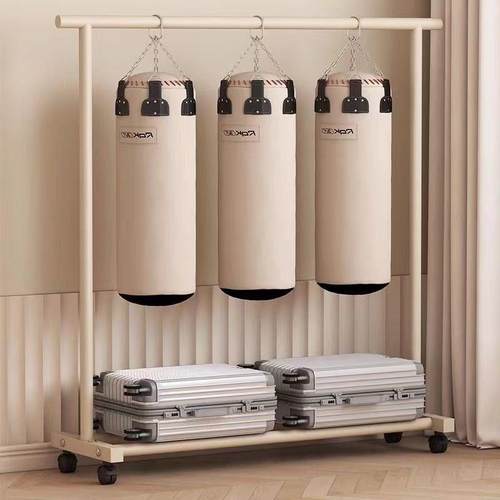 衣帽架落地家ELG用奶卧室挂可移动油风挂衣用服耐宿舍衣架阳台晾