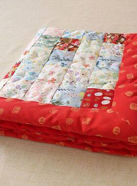 棉花成百家被园手工拼布幼儿褥新四生婴品儿宝宝儿童季百BD101011