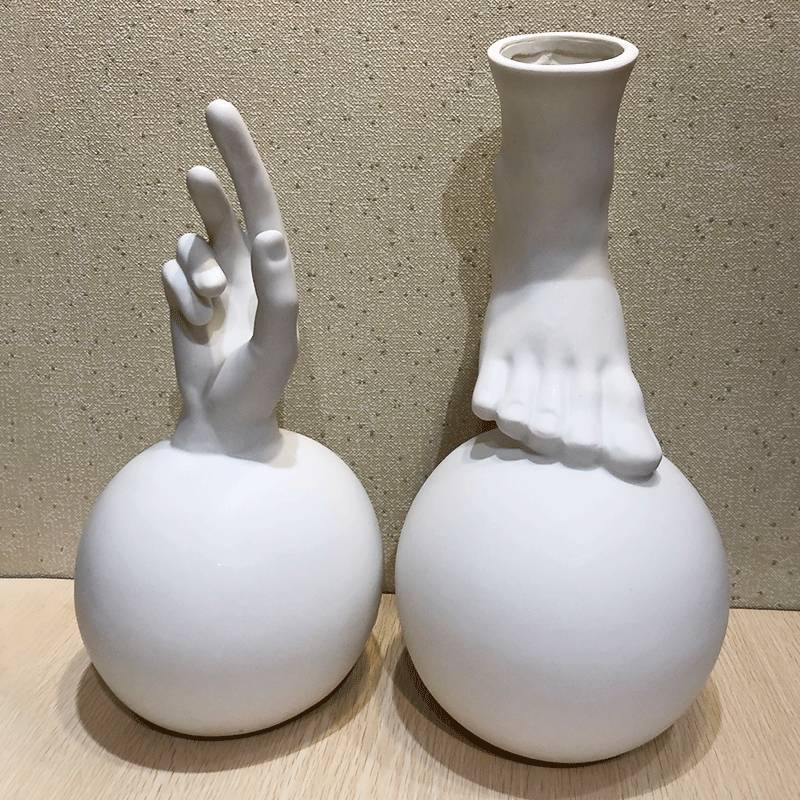 树脂工艺品 圆球脚亚黑卧室装饰品摆件家居装饰简约桌面创意