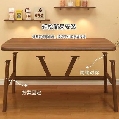 餐椅桌组合户型家用长方形桌椅小商用早餐店餐店UDS铁牛快角椅