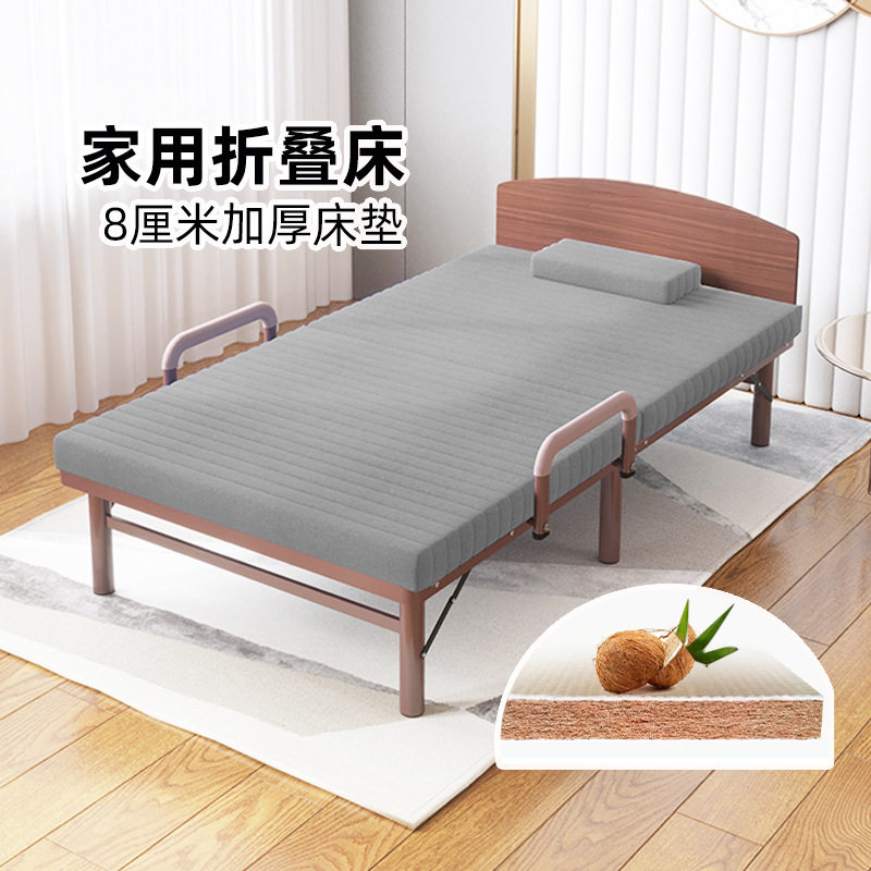 家用临时床棕垫加高50CM小房间省空间床单人老人床可折叠