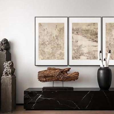 入户玄关装饰画中式万象IPZ山河入壁门图茶楼走挂廊过道画单幅竖