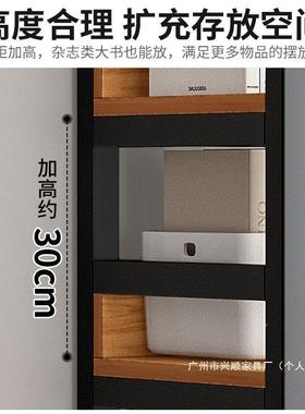 靠图墙简书柜城环铁艺家用收易纳书TAU架落货架客厅多层架子地置