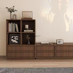 Hx1实木中视古风电柜客厅家pt001用边柜抽屉地收纳落物柜储多层带