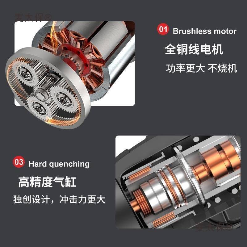 戈麦斯锂电电锤家用多功能冲击钻打混凝土充电式大功率冲击麦太保