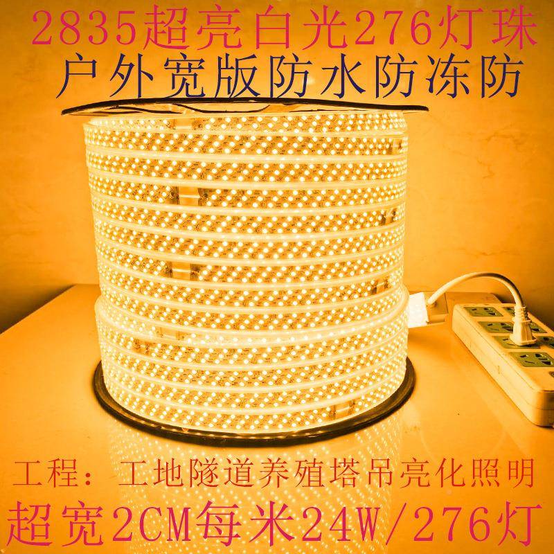 户外2205灯带V米带工程工地led客厅条100隧道见描述黄白防水光灯V