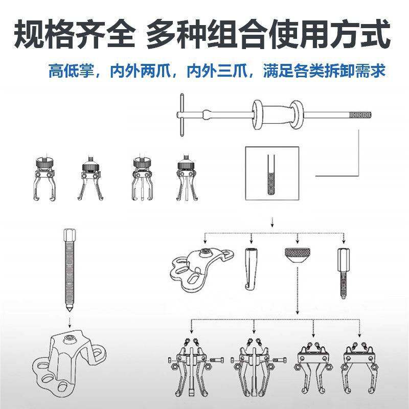 汽车半轴拆卸工具面包车轮毂后轮半轴拆卸工具轴承后桥滑锤拉拔器