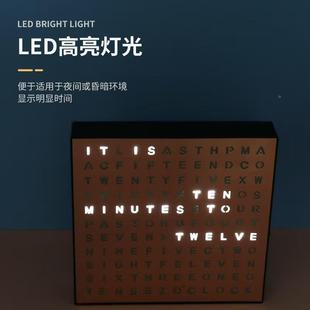 表时尚创意桌面8005摆件英文显示读时公表办习读时定时LE学D字母