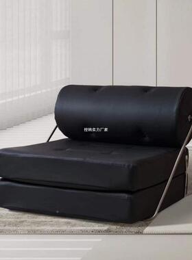 沙发床家可折叠两用用卧室腐块塔吉EAD沙人发床单人懒沙发豆可躺