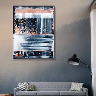 新款纯手绘油画抽象画墙壁画公寓装饰客厅艺术挂画装饰包画框画板