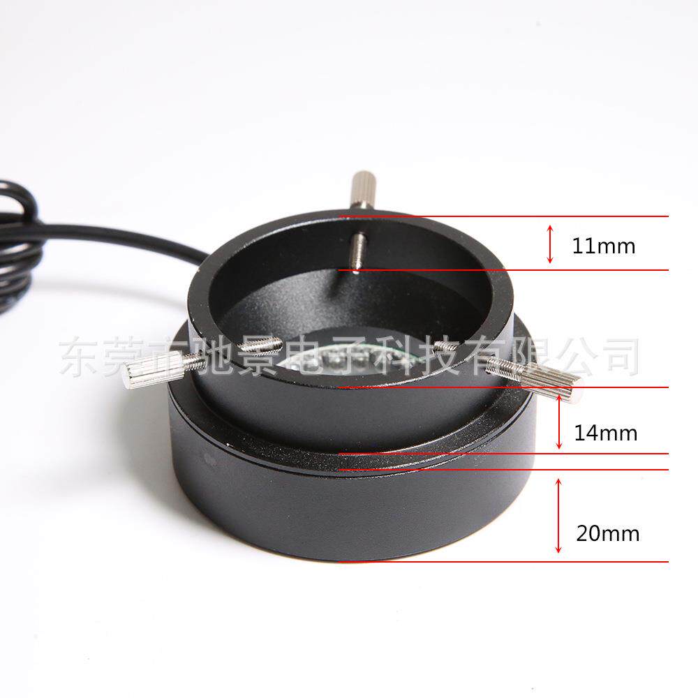 CE认证12V工5业CCD筒视频显微镜环形LED机器灯视觉单光源内径0FVC