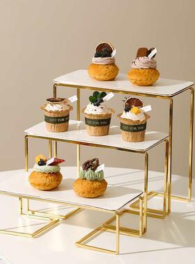 歇F77HT5S9甜品台展盘示架蛋糕架子多茶点层盘点心盘下午茶托茶摆