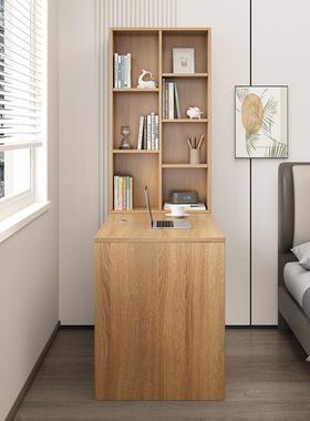 台式脑桌架组合书家用写字卧室书桌书柜一体转角办电C5201公桌桌