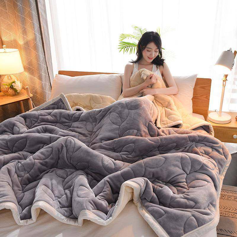 跨厚境珊瑚绒毯双层加棉盖法兰绒毛毯秋XN608090冬夹毯保暖毯子单,床上用品,休闲毯/毛毯/绒毯,淘宝优惠券,粉丝福利购,淘宝优惠卷