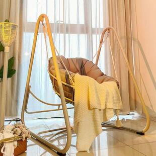 成人室内秋千大秋加千用阳0015台懒人沙发家摇内篮室吊篮阳台秋千摇椅
