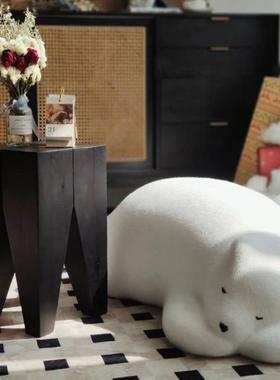 网红趴PBK趴休闲单人儿童动物座椅北熊抱靠懒枕熊熊猫极人沙发可躺