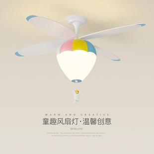 儿童吊式 网红卡通电扇灯男孩女孩房间吊扇灯 风扇灯卧室2025年新款