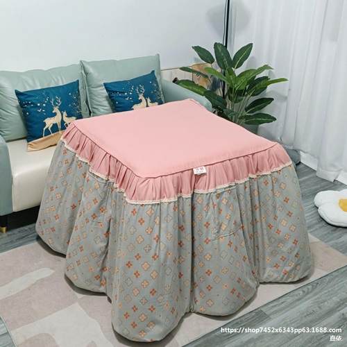 可拆洗脱胆烤火被烤火罩正方形茶几电暖桌被罩电炉罩套暖桌被罩