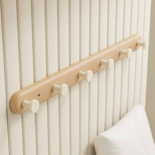 谋生奶油风挂衣钩挂衣架挂钩一排衣柜外侧面门后入户玄关壁挂墙上