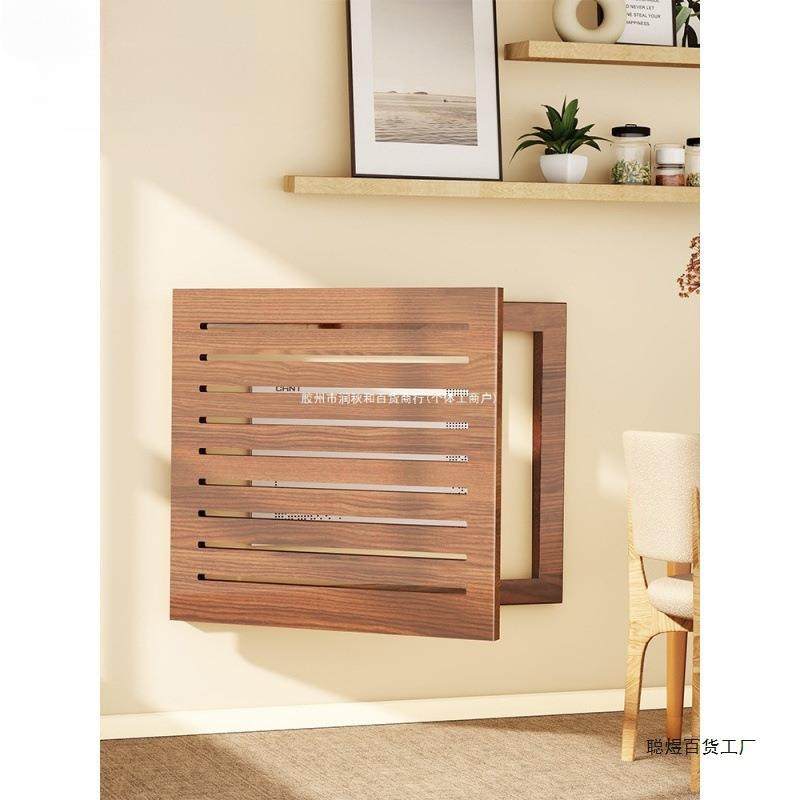 路由器实木遮挡弱电箱箱盒盖板多媒体百叶网线电表箱装饰包邮中式