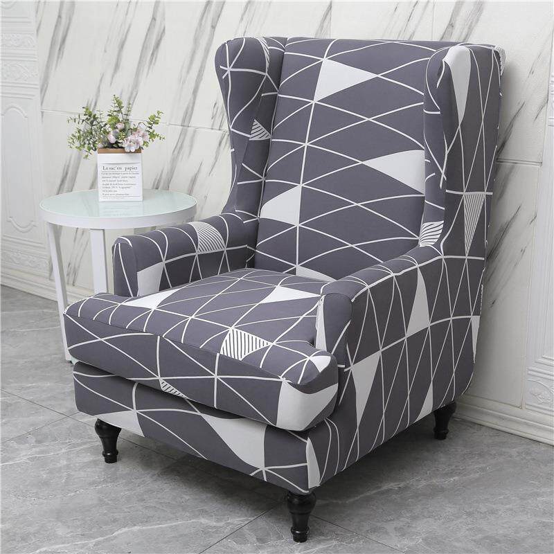 简约现代布艺弹力全包单人沙发套欧式老虎椅套罩单人椅护腰