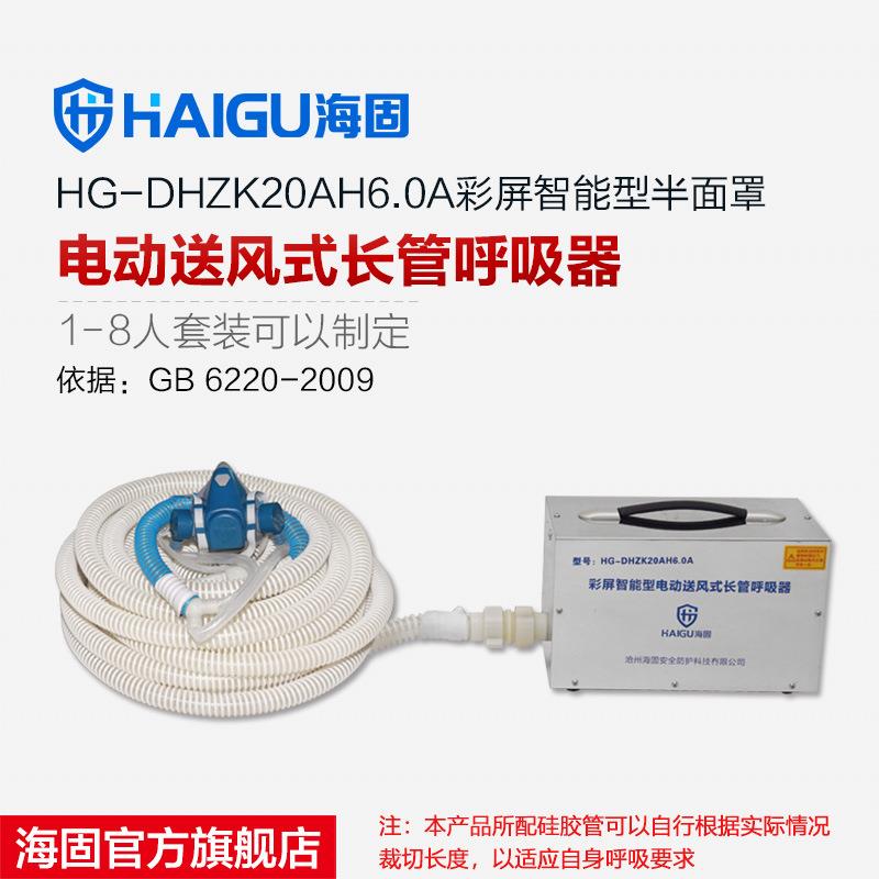 海固-DHZK20AH6.0A半面罩1-8人连续电动送风式长管呼吸器