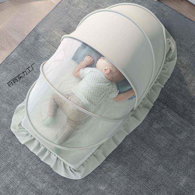 婴儿蚊帐罩可折叠宝宝小床全罩式通用防蚊罩儿童蒙古包无底蚊帐