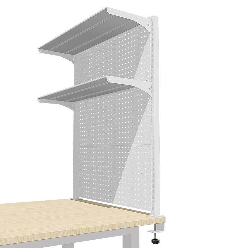 贫美桌面洞洞板置物架学习书桌上夹式铁艺多层架子免打孔夹桌书架,收纳整理,收纳洞洞板,淘宝优惠券,粉丝福利购,淘宝优惠卷