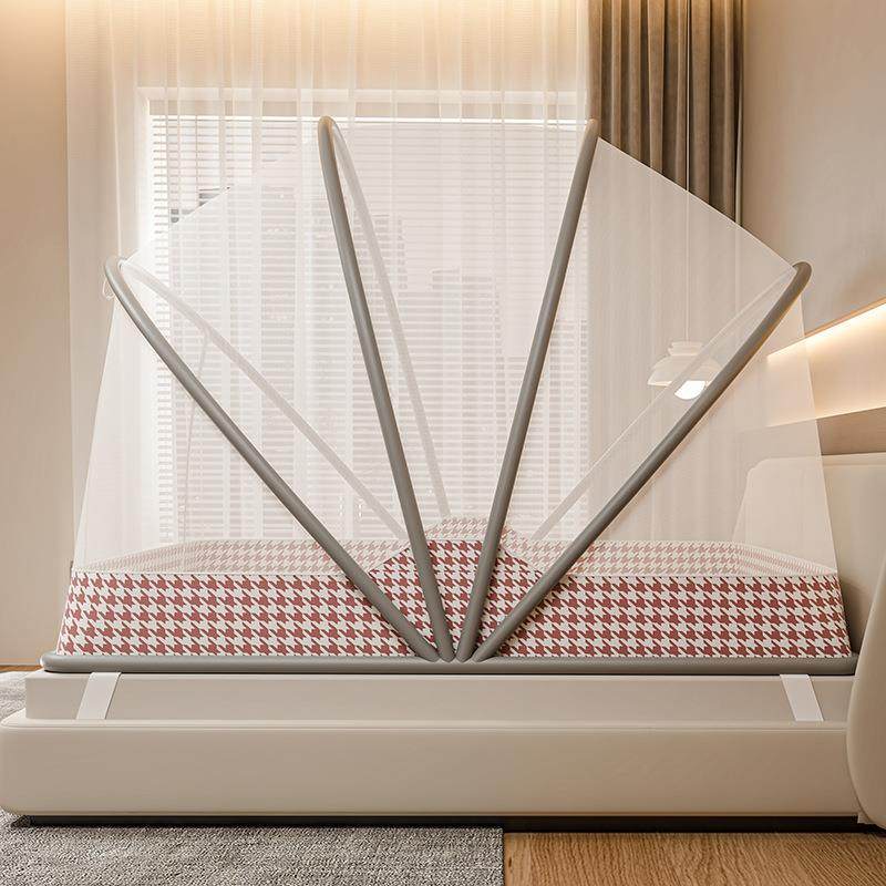 家用卧室可折叠蚊帐2025新款免安装全罩式蒙古包儿童防蚊学生宿舍