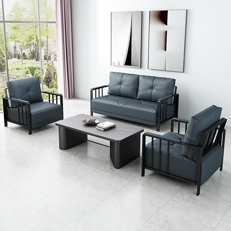 JGP1商务区接待客区三人位公室沙发组合公简约现代套装茶几价