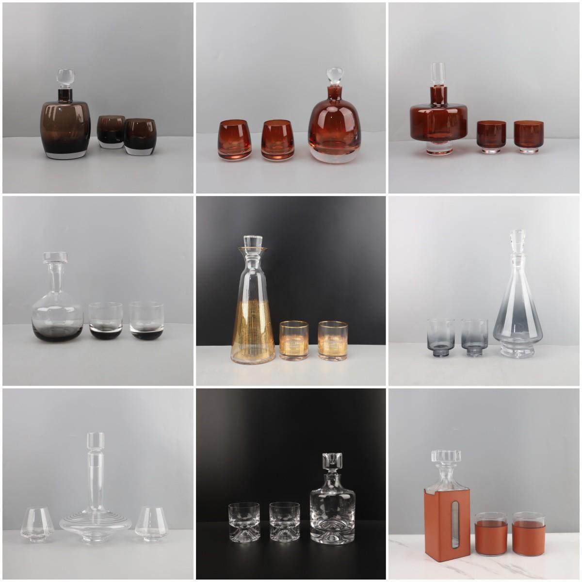 现代轻奢玻璃醒酒器冷水壶摆件客厅茶几样板间家居装饰品工厂直销