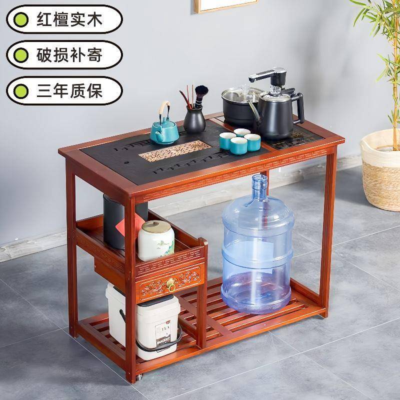 2025款茶桌小型家用茶台一体自动茶车客厅泡茶台实木茶水车新中式