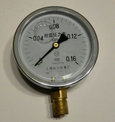 上海仪川仪表厂 直径100mm 耐震压力表 0-0.16mpa YN-100