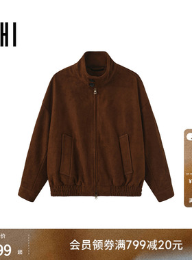 USHI悠时 户外时尚休闲立领设计感夹克羽绒服男装冬季外套