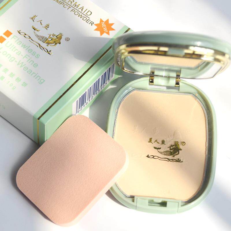 美人鱼 清爽美肤粉饼干湿两用定妆遮瑕蜜粉女-72