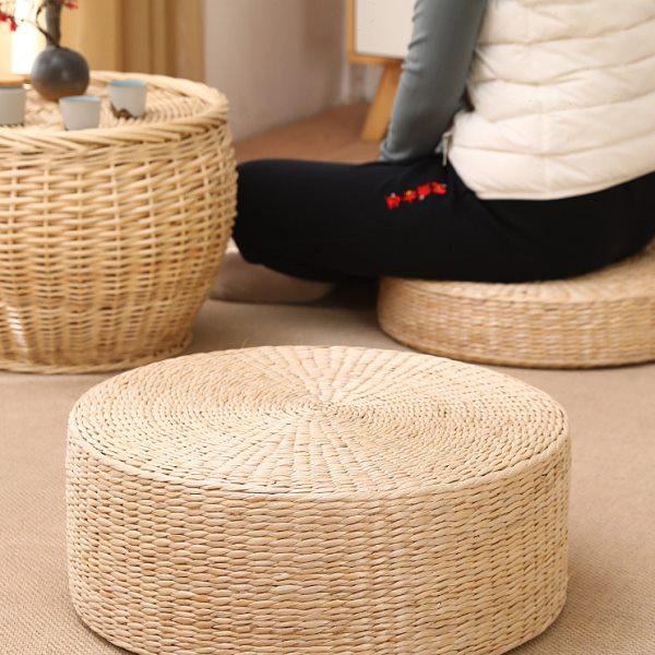 茶道草编榻榻米垫打坐拜佛垫加厚禅修垫禅坐坐垫藤编蒲垫蒲草蒲团,居家布艺,蒲团,淘宝优惠券,粉丝福利购,淘宝优惠卷